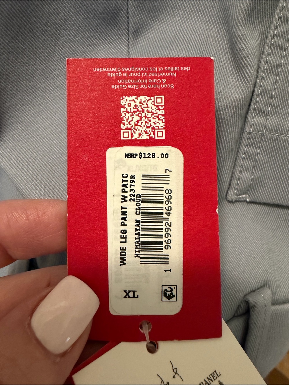 SPANX Super Smooth Women's Wide-Leg Twill Pants XL Himalayan Cloud - Picture 3 of 8